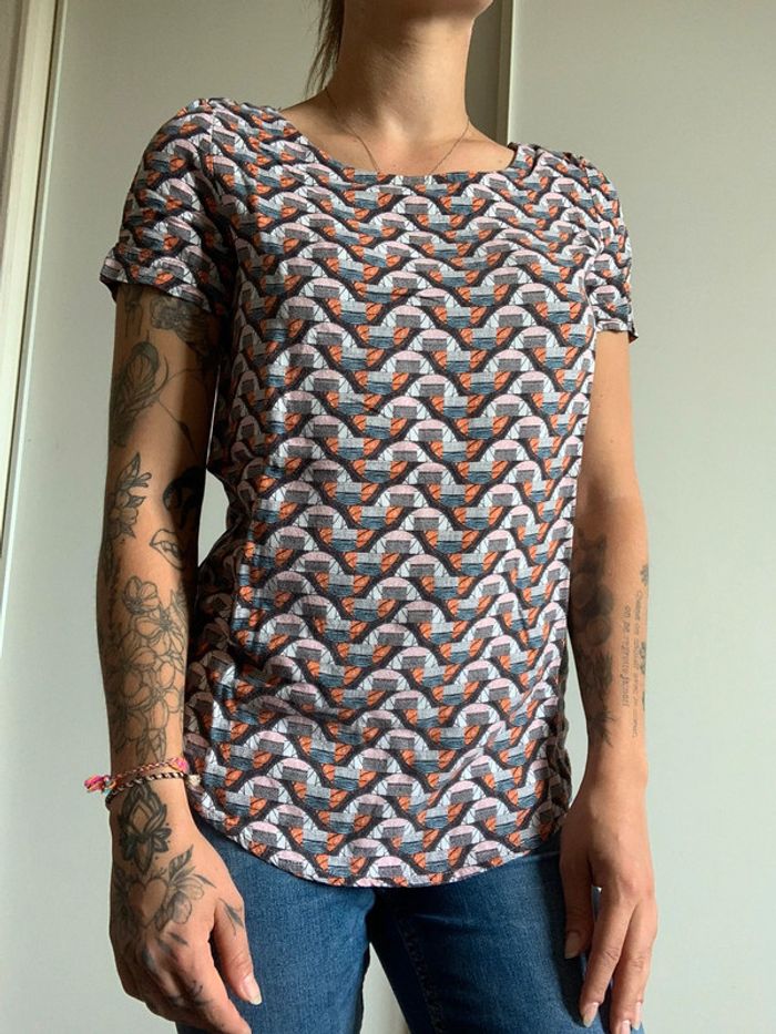 Blouse Promod géométrique taille 36 s