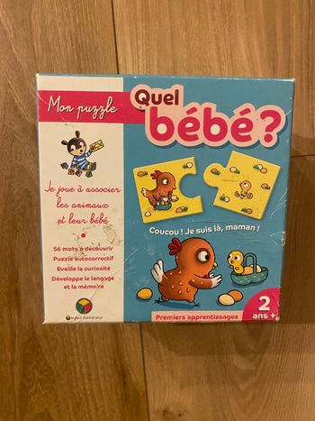 Jeux éducatifs oxybul puzzle 2+ animaux