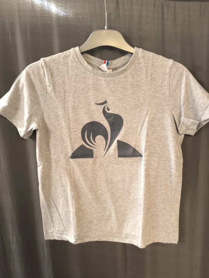 313222 tee-shirt MC gris garçon 12 ans Le coq sportif