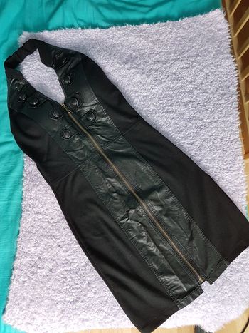 Robe noir semili cuir taille 36