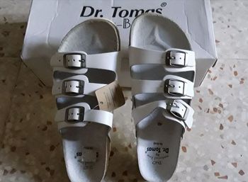 Mules neuves blanches DR TOMAS en 40 femme NEUVES