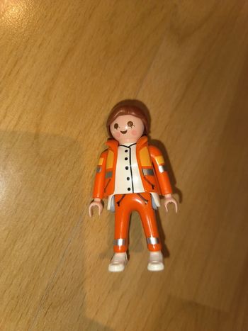 Dame Playmobil orange