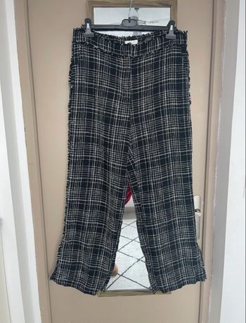 Pantalon à carreaux noir/blanc taille 40 - H&M (taille hautes)