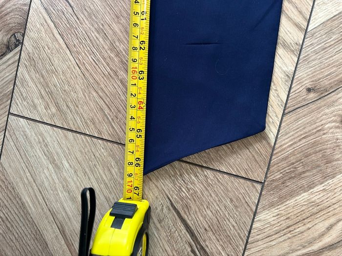 Long Foulard Écharpe / Cravate-Lavallière Fine - Bleu Marine / Bleu Nuit - photo numéro 4