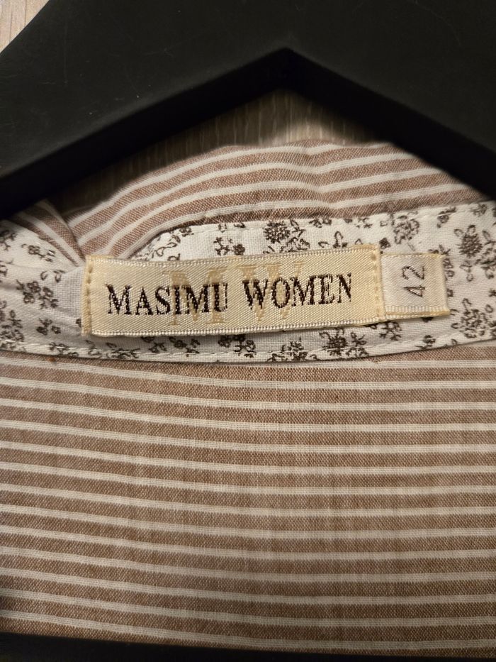 Chemise à rayures marron - photo numéro 3