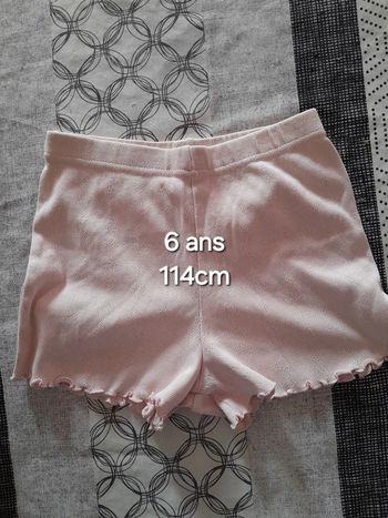 Short rose clair 114cm 6a