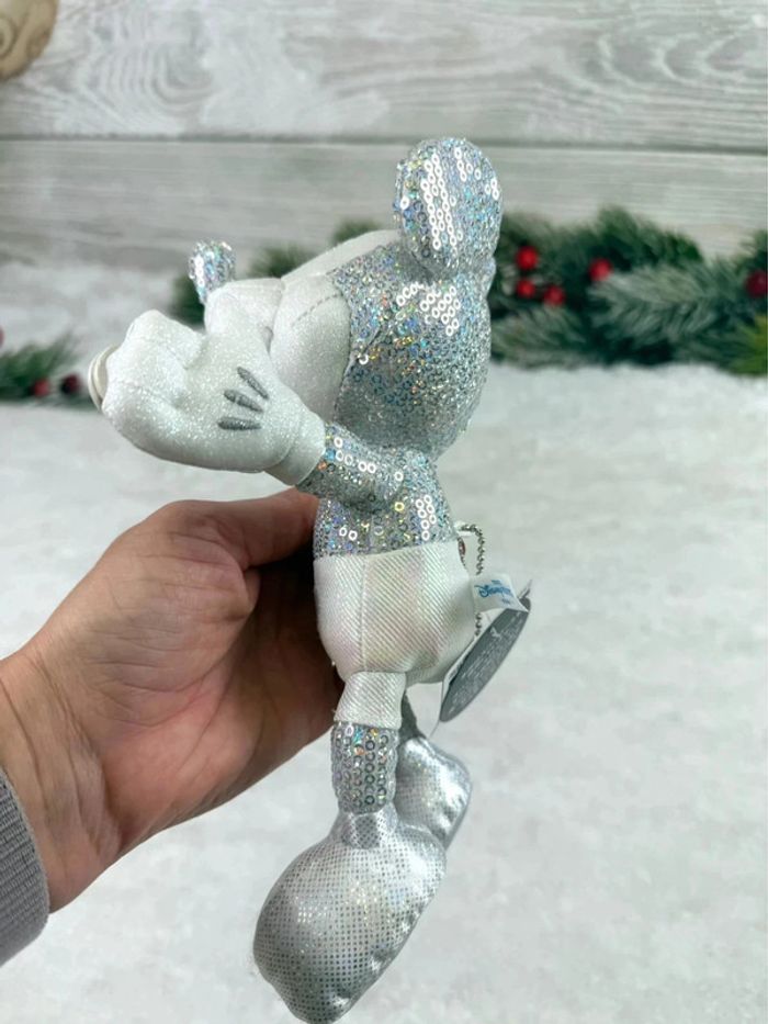 Peluche d’épaule Disney Mickey Sequin argent 20th anniversary Tokyo Disneyland - photo numéro 17