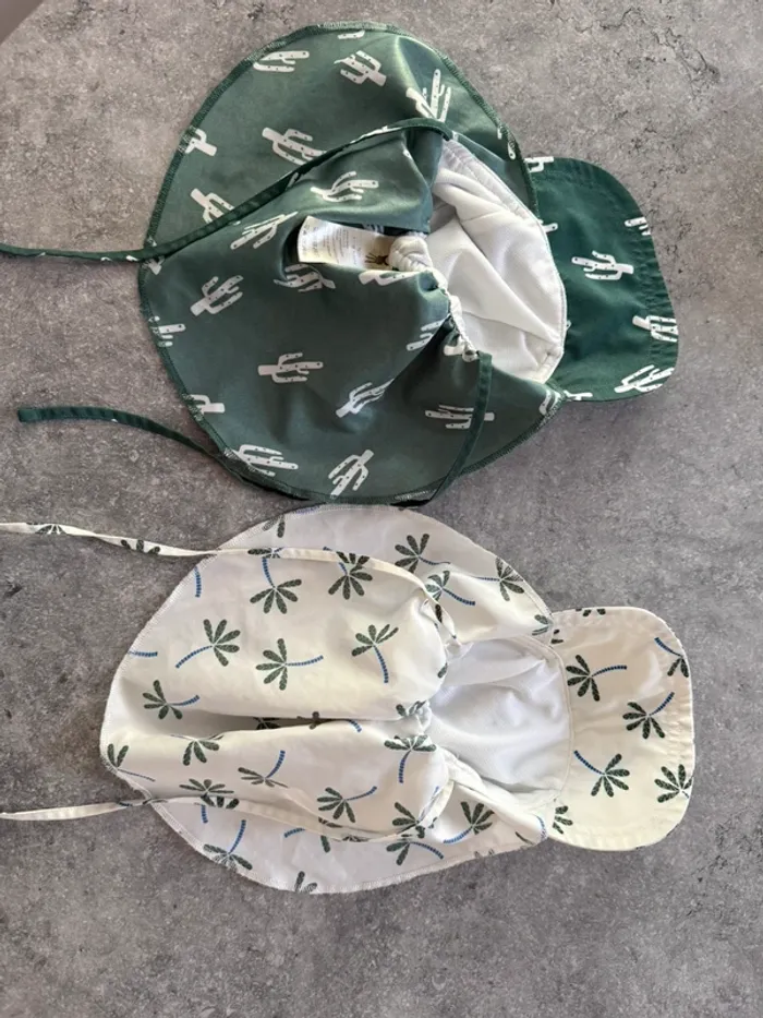 Deux casquettes/chapeaux protège nuque - photo numéro 3