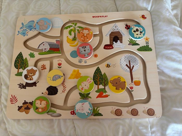 Puzzle circuit en bois