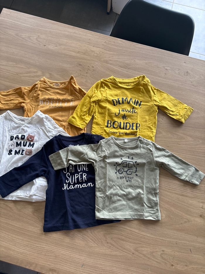 Tees shirts manches longues 6 mois