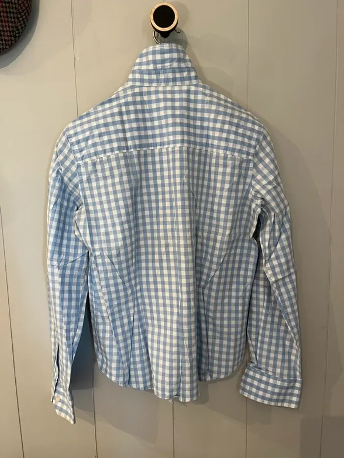 Chemise vichy bleu ciel et blanc – Taille M - photo numéro 4