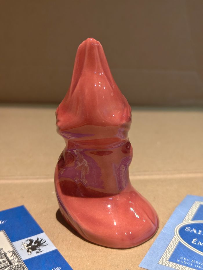 Oiseau rouge Saint Jean l'Aigle émaux de Longwy - photo numéro 4