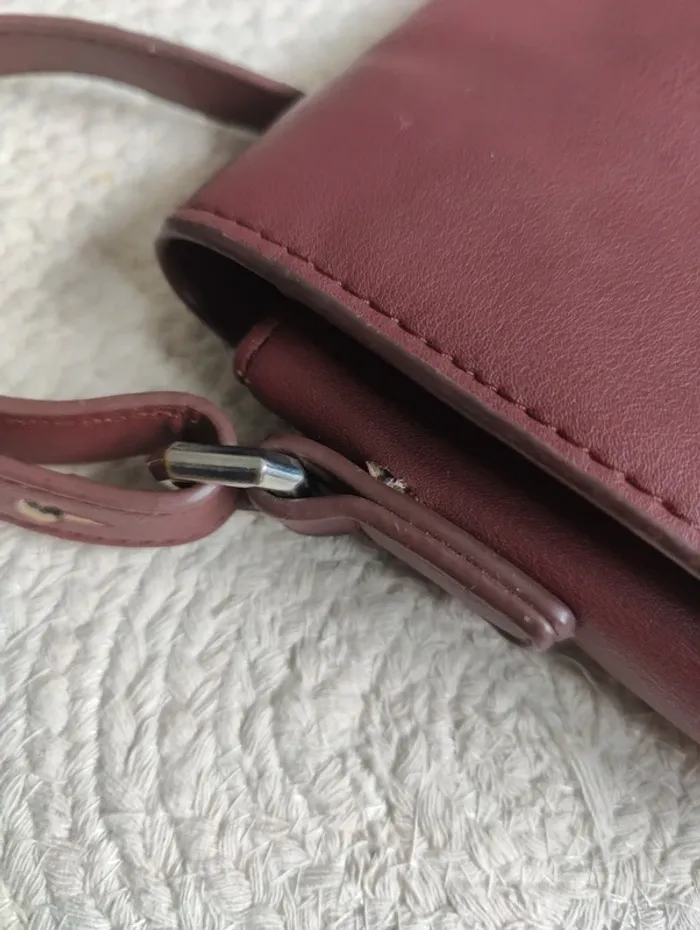 Sac bandoulière bordeaux - photo numéro 9