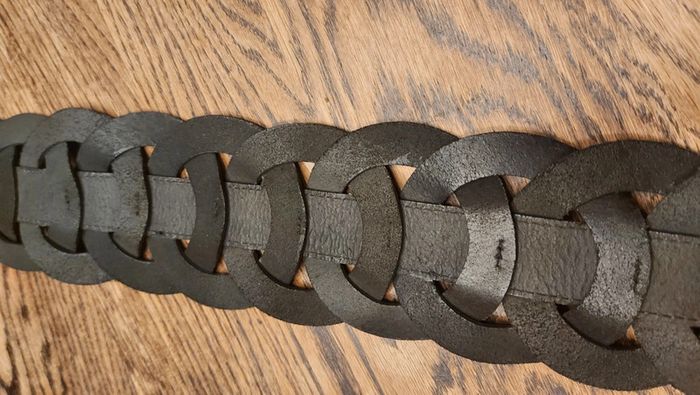 Ceinture noir en cuir réglable de 90 à 95 - photo numéro 11