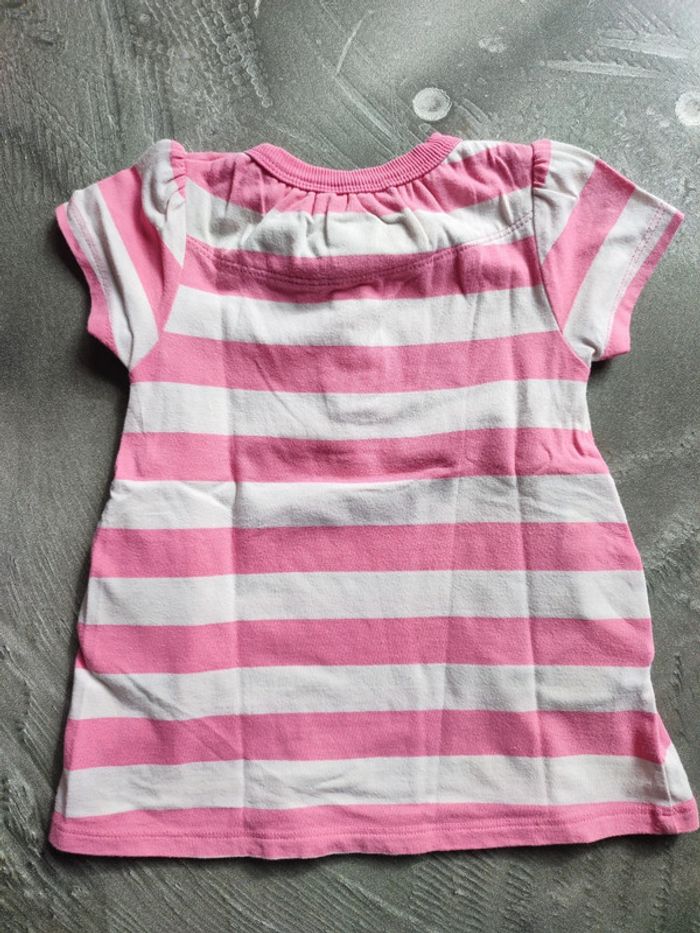Tunique rayée fille 74 cm 1 an - photo numéro 3