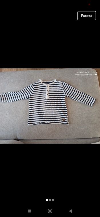 Tee shirt manches longues rayures