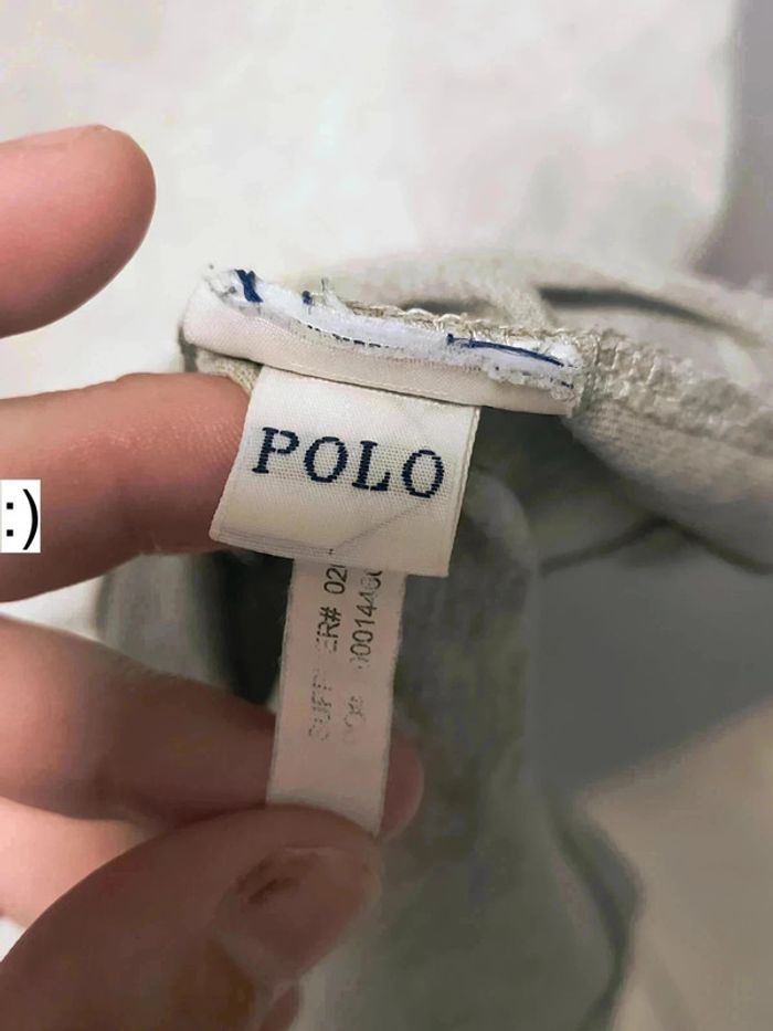 T-shirt vintage Polo Ralph Lauren gris chiné logo brodé – XS (style Y2K, casual chic) - photo numéro 5