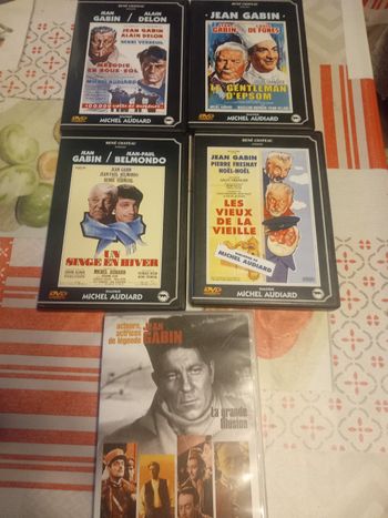 5 DVD films avec Jean Gabin 