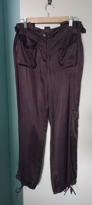 Pantalon  ' Autre Ton ' Marron / Soie
