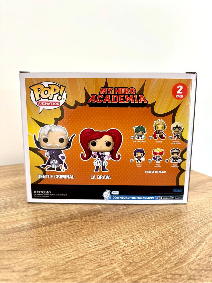 Figurine Funko Pop Gentle Criminal & La Brava 2-pack My Hero Academia - photo numéro 3