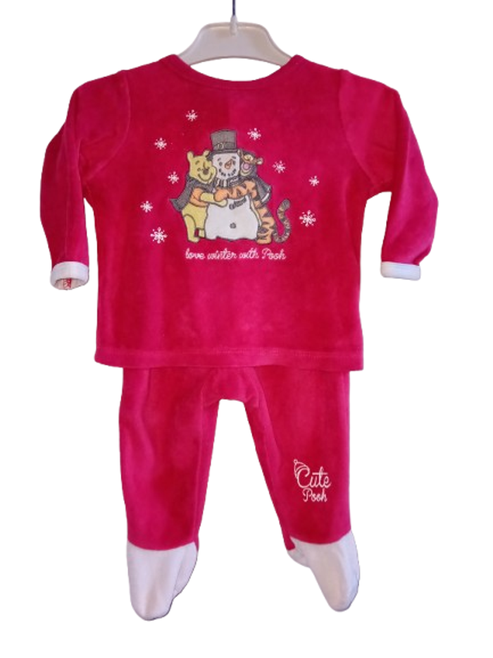 Pyjama de Noël 2 pièces Disney Winnie 6/9 mois - photo numéro 2