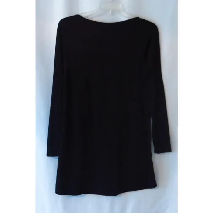 Peanuts Snoopy Pumpkin Halloween Long Sleeve T Shirt/Night Gown Size M Black - photo numéro 2