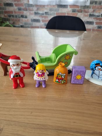 Père Noël et son traîneau playmobil 1.2.3 