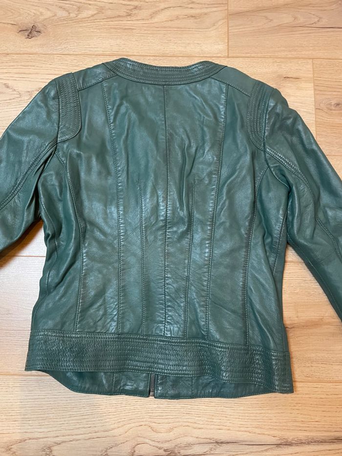 Veste en cuir vert - photo numéro 5