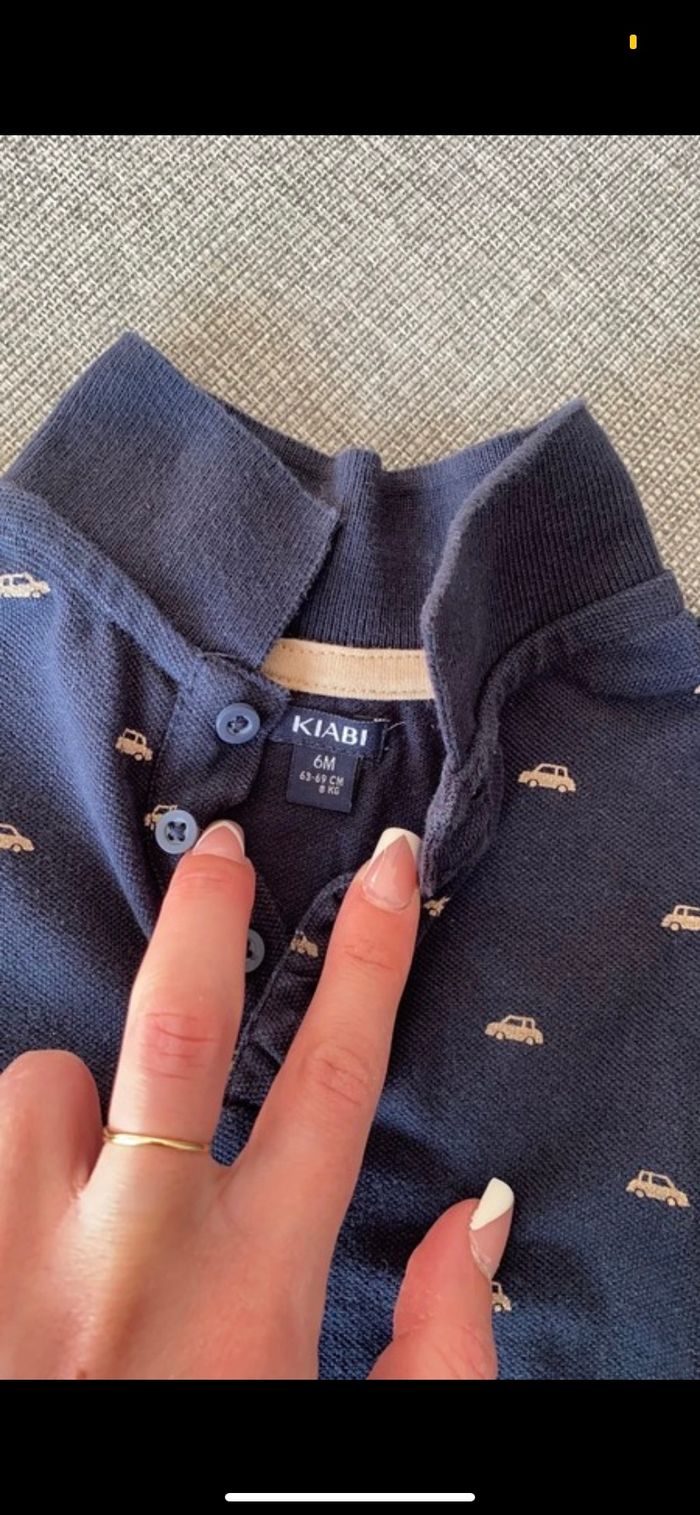 Polo garçon bleu marine - photo numéro 2