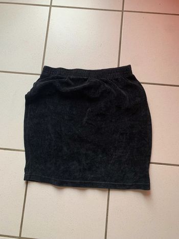 jupe velours rasé noir 42