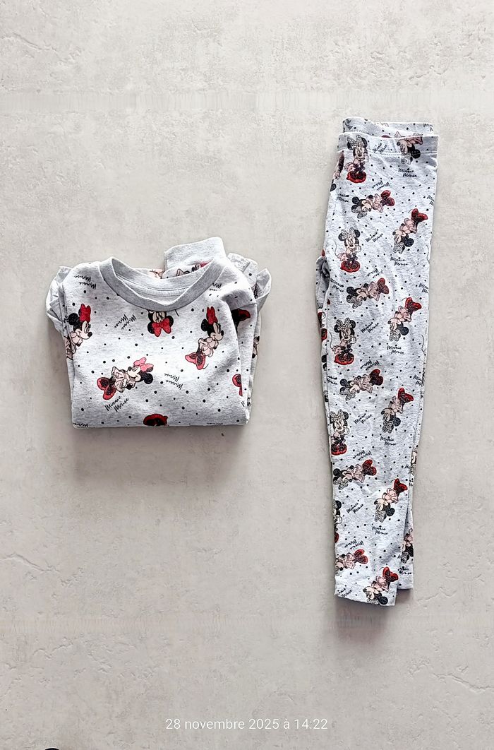 Ensemble/Pyjama 2 pièces mi saison Minnie - 3/4 ans