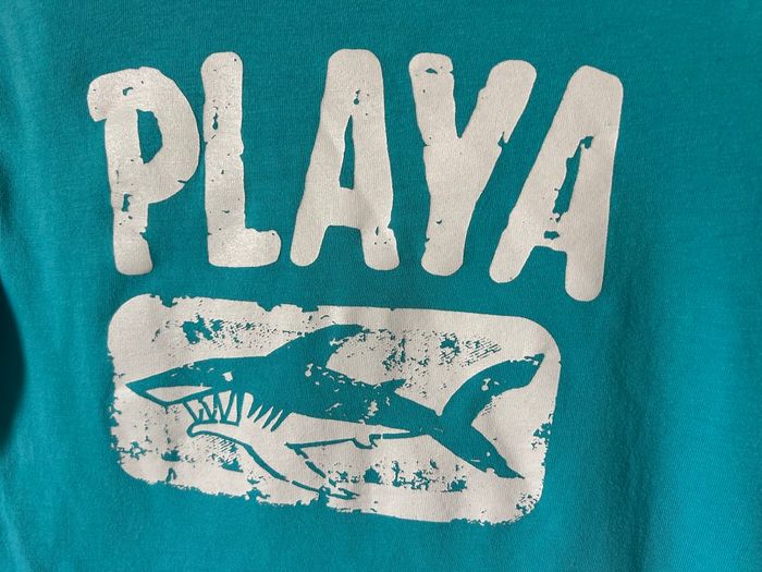T-shirt playa requin turquoise 8 ans Kiabi - photo numéro 2