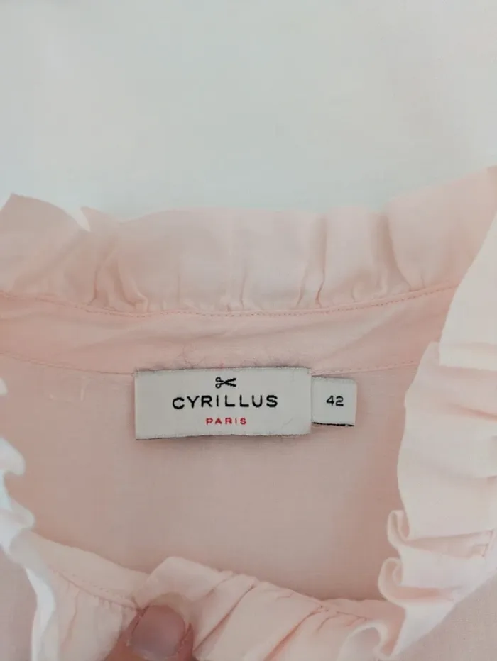Blouse chemisier rose manches longues - Cyrillus - taille 42 - photo numéro 3