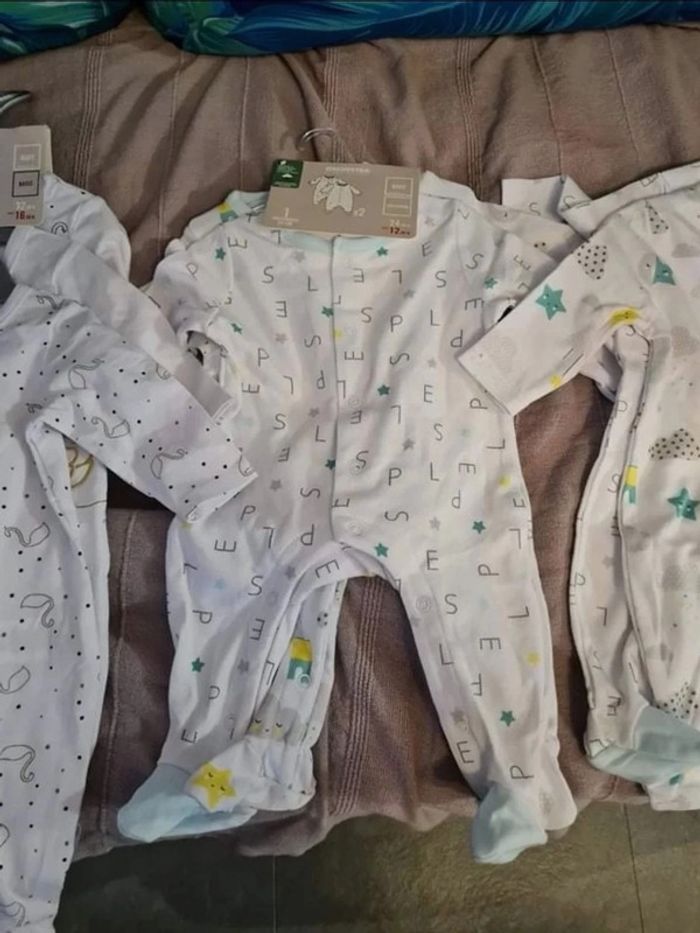 Lot de 7 pyjamas orchestra taille 1 mois - photo numéro 3