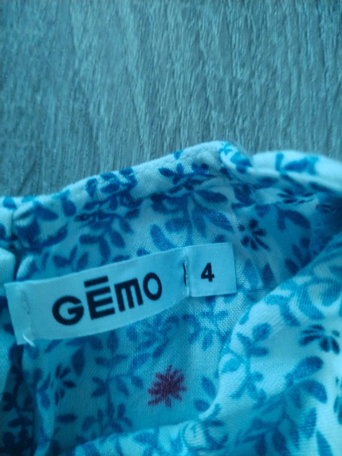 Robe Gémo 4 ans bleu blanche - photo numéro 3