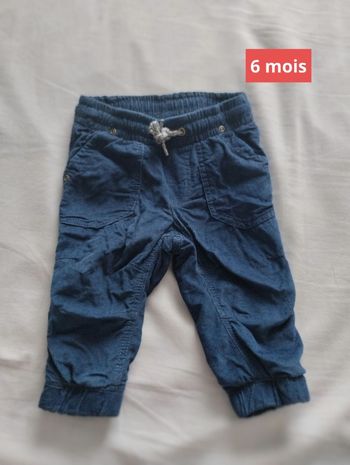 Pantalon velours taille 6 mois
