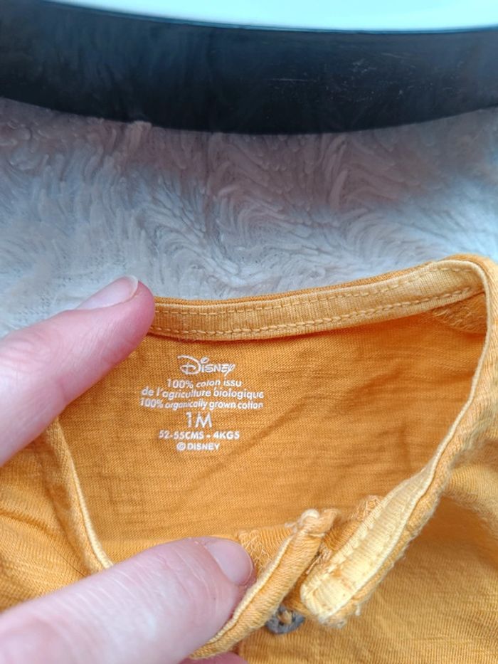 Barboteuse combinaison combi short Garçon 1 mois Winnie l'ourson Disney Baby 100% coton - photo numéro 5
