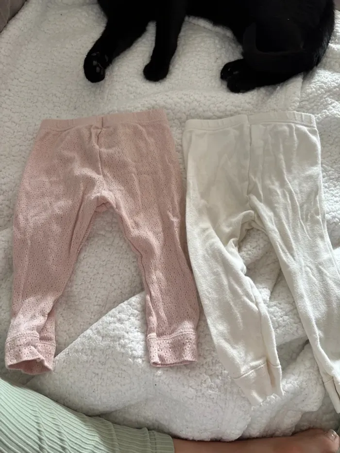 Lot de 2 leggings petit bateau 12 mois - photo numéro 6