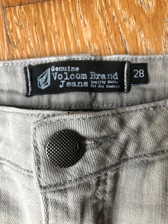 Denim Skirt Jupe jean Volcom black and grey Womens 38 - photo numéro 4