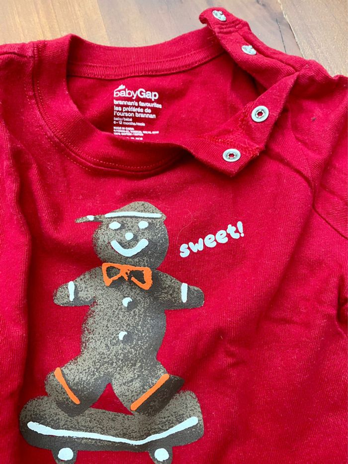 Tee-shirt manches longues baby Gap 12 mois - photo numéro 2