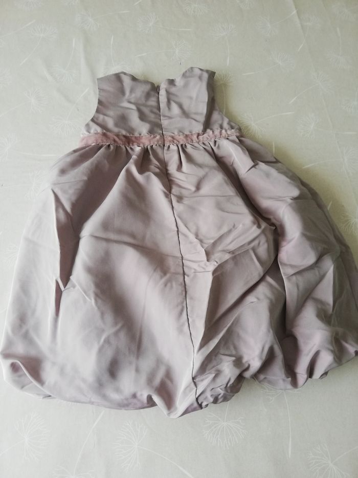 Robe ballon longue parme effet nacré sans manche 23 mois - photo numéro 3