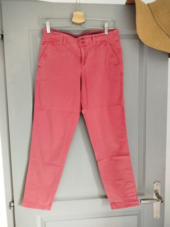 Pantalon chino rose framboise Esprit 36