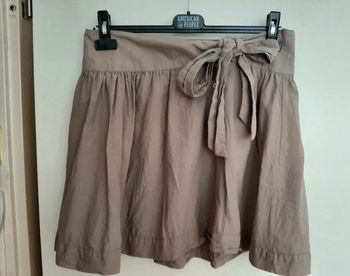 Jupe beige en coton