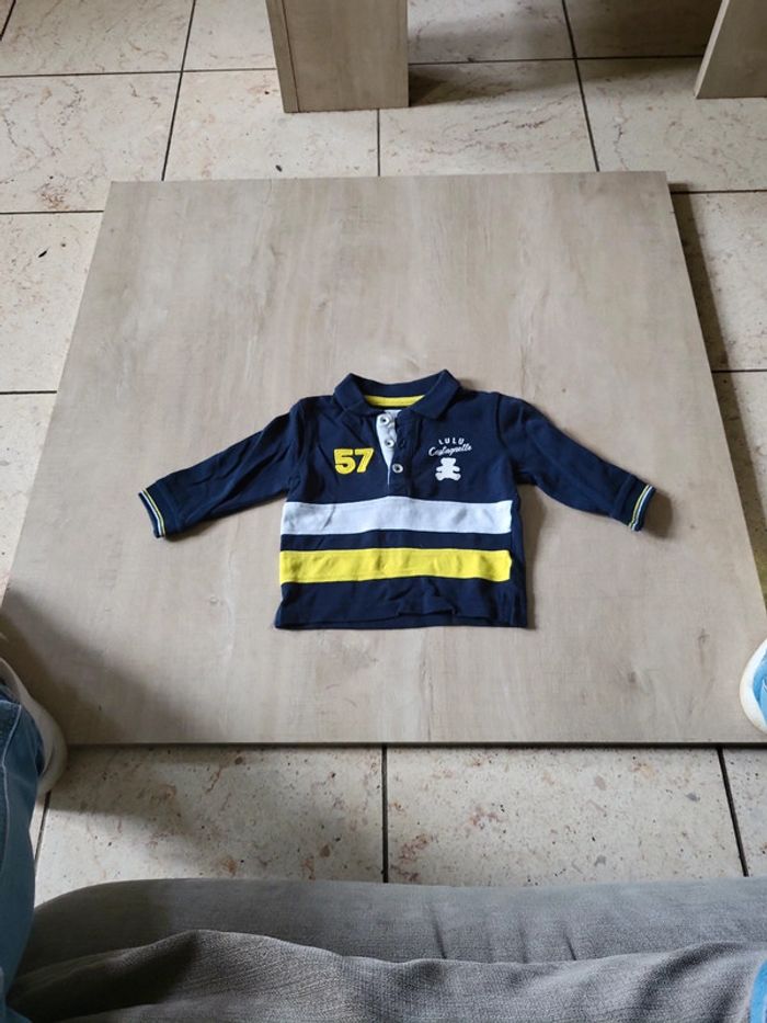 Polo longue manche taille 6 mois