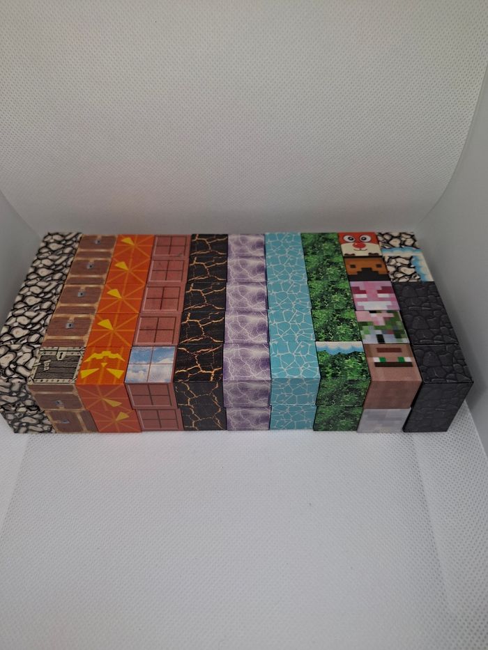 Cube minecraft magnétiques