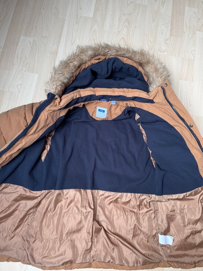 Manteau parka doudoune chaude camel - photo numéro 5