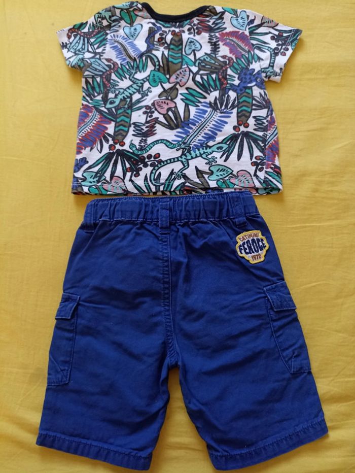 Ens 2p coloré amazonie Catimini 12m - photo numéro 4