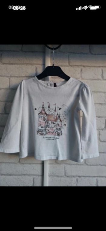 Tee-shirt manches longues Sergent Major taille 4 ans