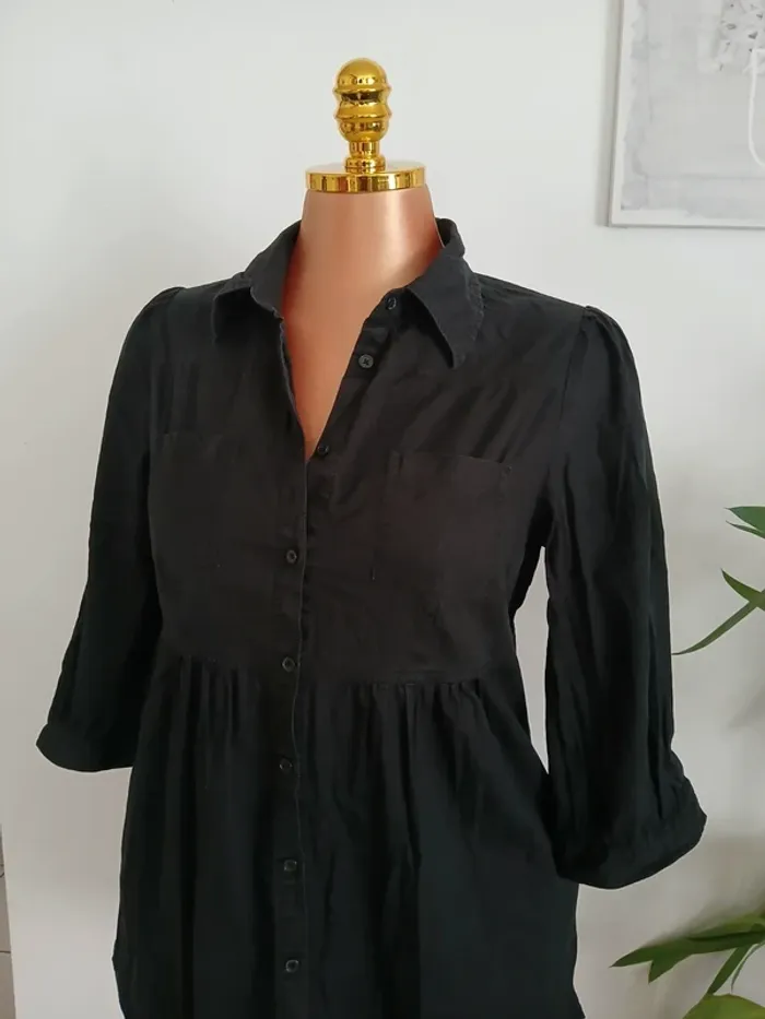 Tunique Noire H&M Taille L🌿💝 - photo numéro 3