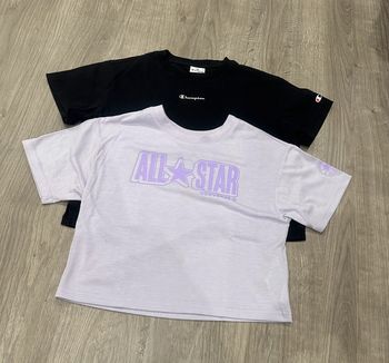 Lot 2 t shirts fille Converse/Champion
